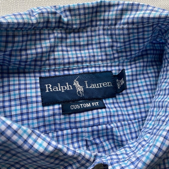 Ralph Lauren Custom Fit Plaid Long Sleeve Button‎ Down Shirt - Picture 4 of 8